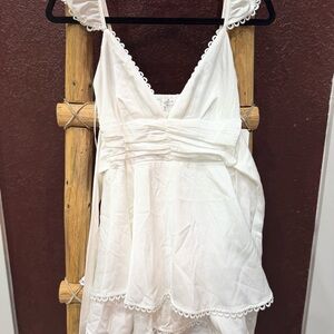 Altar'd State White Textured Dress